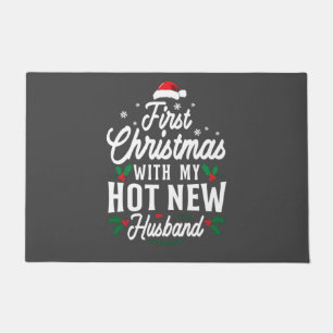 Paillasson Premier Noël Avec Mon Chaud Nouveau Mari Cadeau De