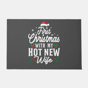 Paillasson Premier Noël Avec Mon Hot Nouvelle Femme Fantastiq