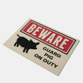 Paillasson Prenez garde du signe (Incliné)