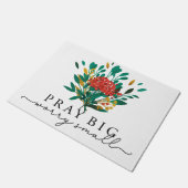 Paillasson Prier de Noël Floral Motivational Doormat (Incliné)
