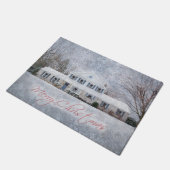 Paillasson Primitive Winter Snow Country Rustic Open House (Incliné)