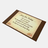 Paillasson Principes de Reiki Brown et crème (Incliné)