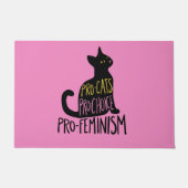 Paillasson Pro-chats Pro-choix pro-féminisme (Devant)