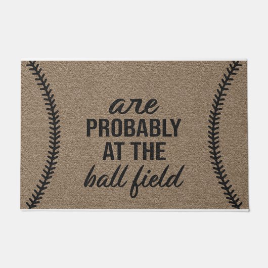 Paillasson Probablement Au Matelas De Baseball / Décor De Bas (Devant)