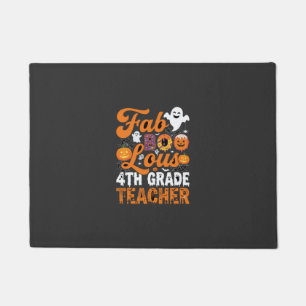 Paillasson Prof enseignant de 4e année Halloween Fab-BOO-Lous