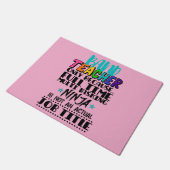 Paillasson Professeur De Bande Seulement Parce Que Multi-Tâch (Incliné)