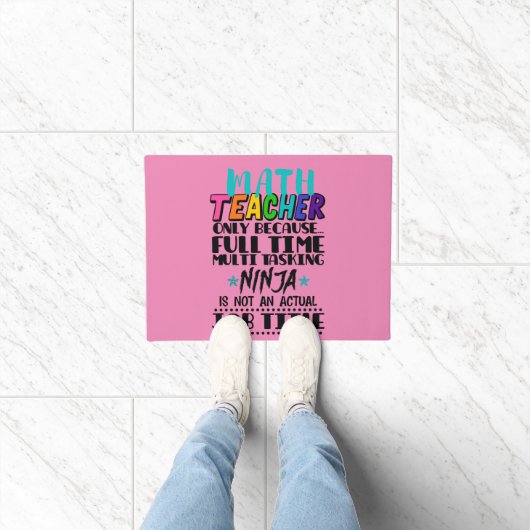 Paillasson Professeur De Mathématiques Seulement Parce Que Mu (Intérieur)