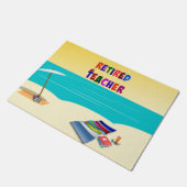 Paillasson Professeur retraité - À la plage (Incliné)