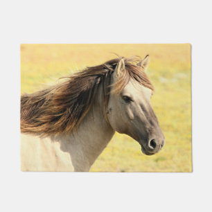 Paillasson Profil du cheval beige