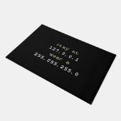 Paillasson Programmation amusante pour coder - mat noir (Incliné)