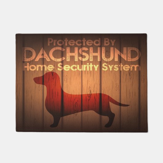 Paillasson Protection Dachshund 18" x 24" Porte Mat (Devant)