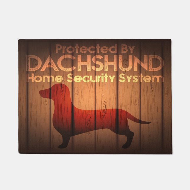 Paillasson Protection Dachshund 18" x 24" Porte Mat (Devant)