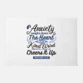 Paillasson Proverbs 12:25 Bible Verse – Kind Word Art (Devant)