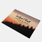 Paillasson Psaume 56:4b En Dieu je crois que je n'aurai pas p (Incliné)