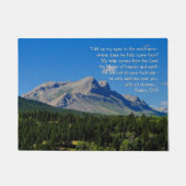 Paillasson Psaumes 121:1-3 (Devant)