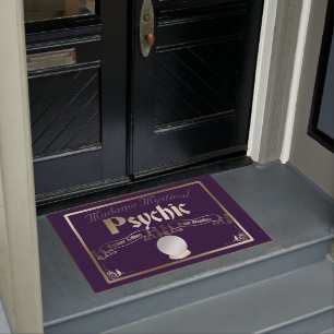 Paillasson Psychique Fortune Teller Mystique en or et violet