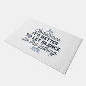 Paillasson Puissance du silence - Citation inspirante (Incliné)