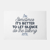 Paillasson Puissance du silence - Citation inspirante (Devant)