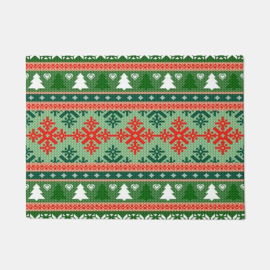 Paillasson pull de Noël tricoté (Devant)