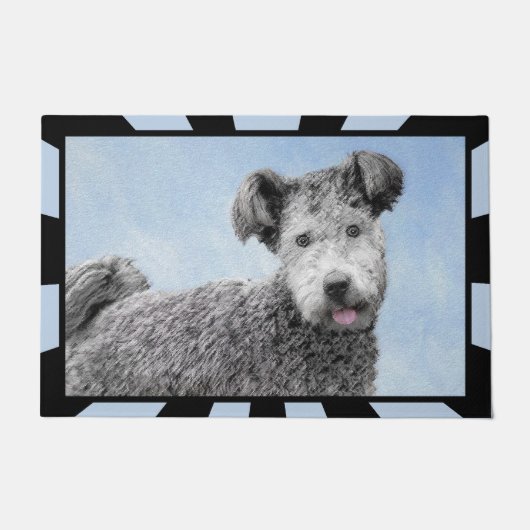 Paillasson Pumi Peinture - Cute Original Chien Art (Devant)