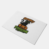 Paillasson Purfection éffrayante - Chat noir mignon sur Hal C (Incliné)