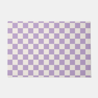 Paillasson Purple Check, Motif de tableau de contrôle, À dami