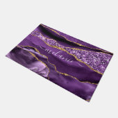 Paillasson Purple Gold Parties scintillant Sparkly Nom person (Incliné)