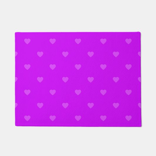 Paillasson Purple hearts pattern (Devant)