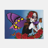 Paillasson Purple Sugar Crâne Fée (Devant)