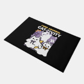 Paillasson Purr-anormal Cat-tivity - Halloween Cat Design (Incliné)