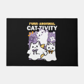 Paillasson Purr-anormal Cat-tivity - Halloween Cat Design (Devant)