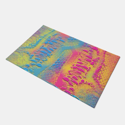 Paillasson PYTHON - moderne fractale décorative - (Incliné)