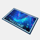 Paillasson Qaanaaq - Lumières du Nord - Bienvenue (Incliné)