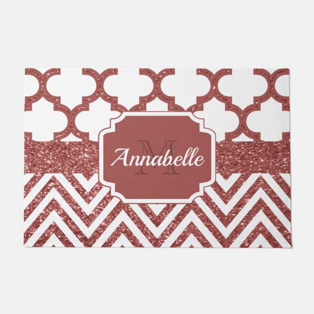 Paillasson Quatrefoil parties scintillant (Devant)
