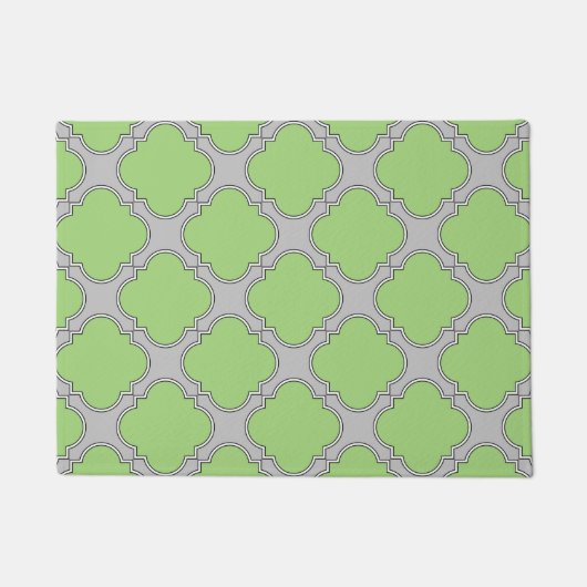 Paillasson Quatrefoil vert (Devant)