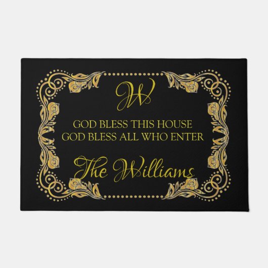 Paillasson Que Dieu bénisse cette maison (Devant)