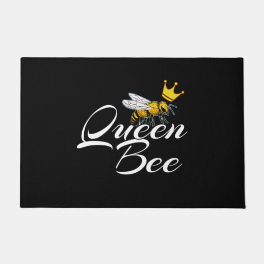 Paillasson Queen Bee | Cadeau Pour Femmes | Cadeaux de gardie (Devant)