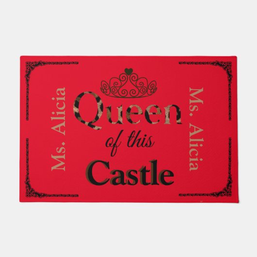 Paillasson Queen of this Castle Door Mat (Devant)