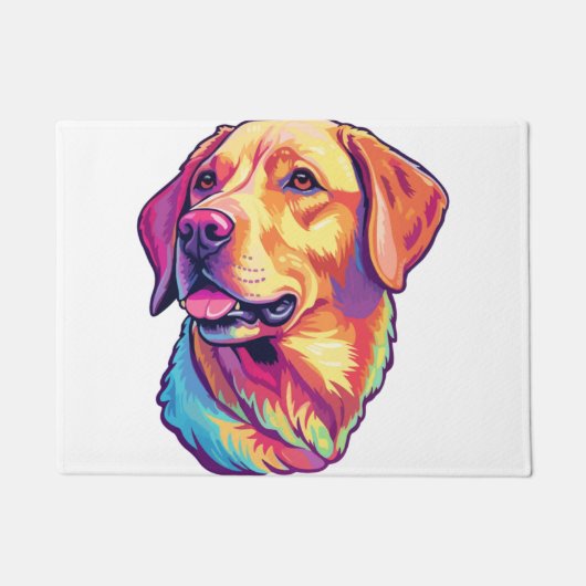 Paillasson Quel adorable Labrador Retriever ! (Devant)