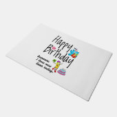 Paillasson Quelqu'un que j'aime est né aujourd'hui. Voeux d'a (Incliné)