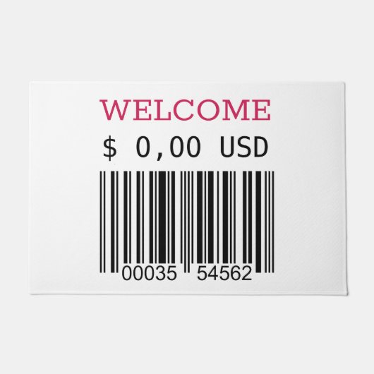 Paillasson Qu'est-ce que Free ? Étiquette de prix (Devant)