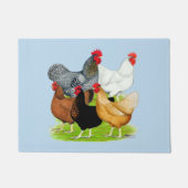 Paillasson Quintette de poulet liée au sexe (Devant)