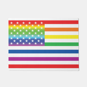 Paillasson Rainbow US Flag LGBT Pride