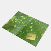 Paillasson Raindrops sur une feuille (Incliné)