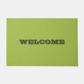 Paillasson Raisin blanc vert printemps saison couleur solide (Devant)