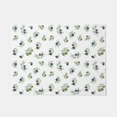 Paillasson Rameaux d'olive motif vert botanique chic (Devant)