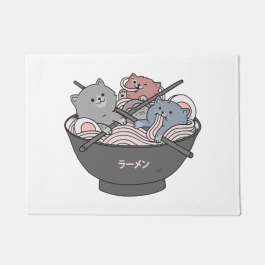 Paillasson Ramen Chat Mignon (Devant)