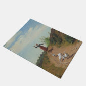 Paillasson Ramener le troupeau d'oies (par Paul Peel) (Incliné)