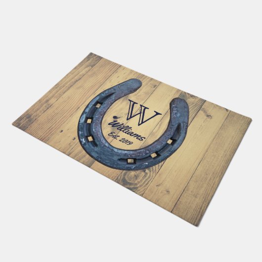 Paillasson Ranch et barn Wood de l'Ouest rustique (Incliné)