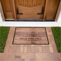Ranch Rustic Wood Nom de famille